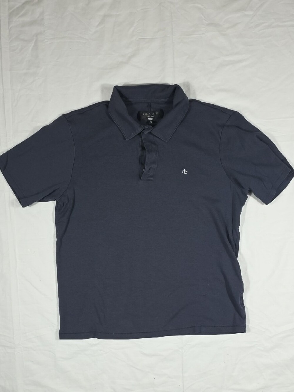 rag & bone Men's Charcoal Polo Shirt - Picture 4 of 6